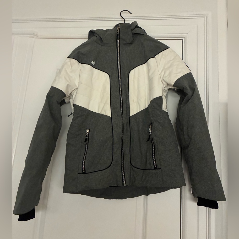 Obermeyer Two-Tone Jacket in Gray and White